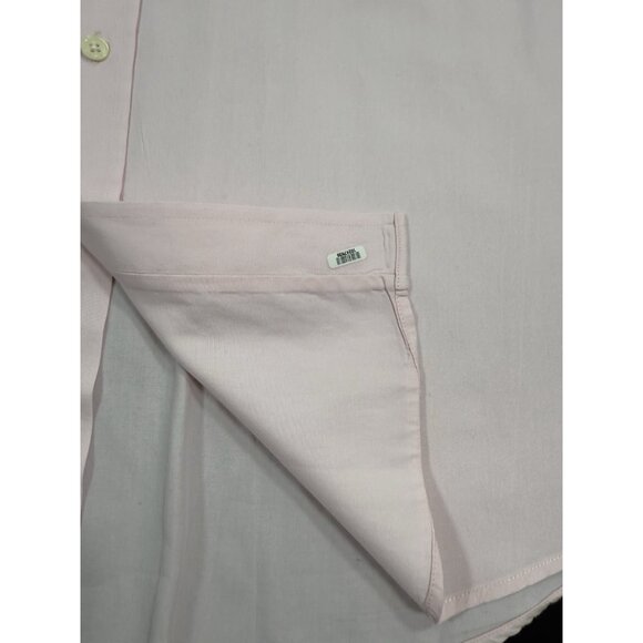 Burberry London Mens Shirt Pink EKD Nova Check Flip Cuff Size Large Button Down - Picture 10 of 14